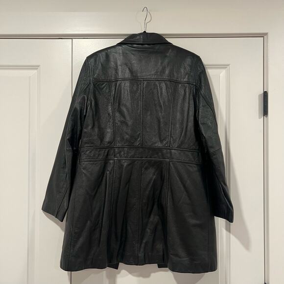 Wilsons Leather Women's Black Leather Jacket Thinsulate Insulation Size Large - Picture 7 of 11